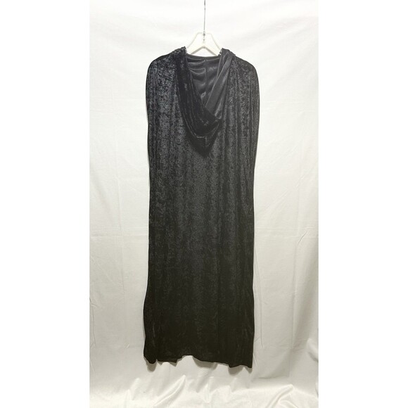 Unbranded Unisex One Size Hooded Black Cape Theater Gothic Festival - Picture 8 of 10